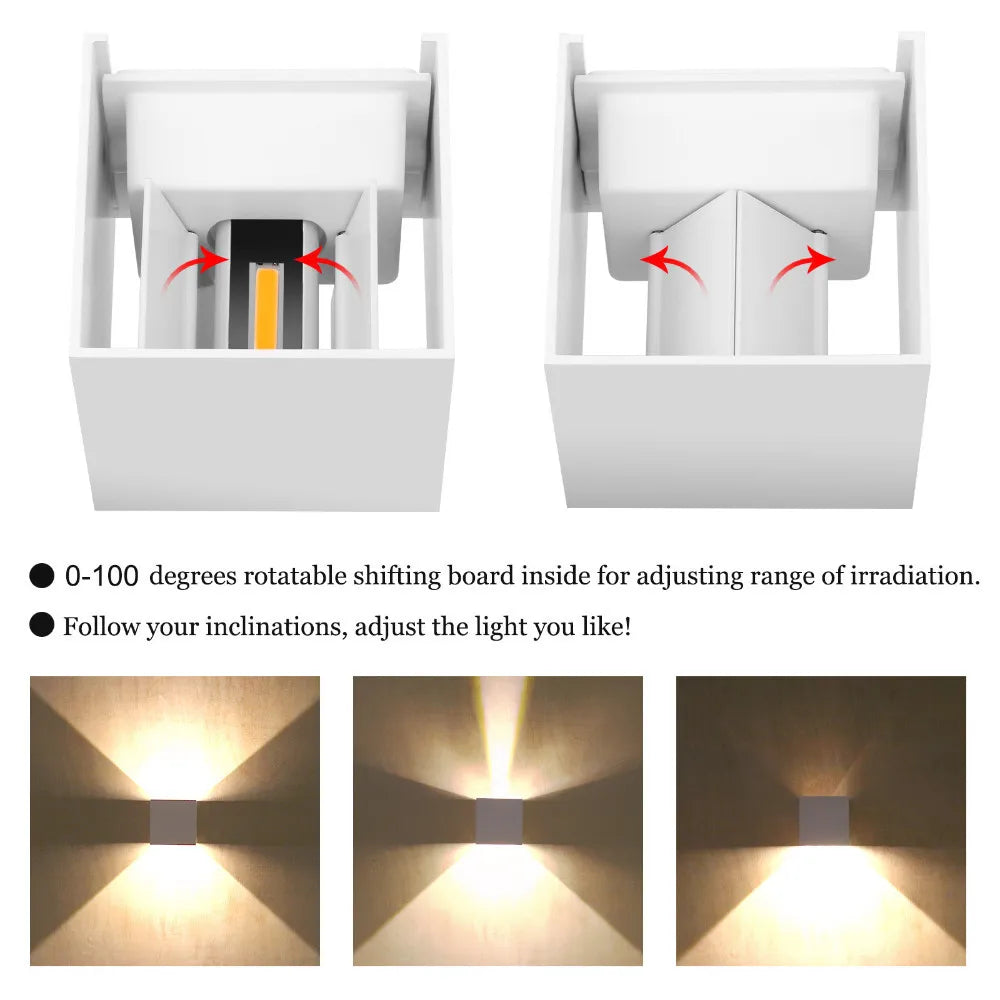 Waterproof modern nordic style indoor wall lamp