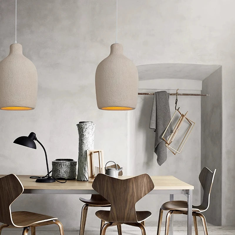 Modern "Wabi-Sabi" pendant light