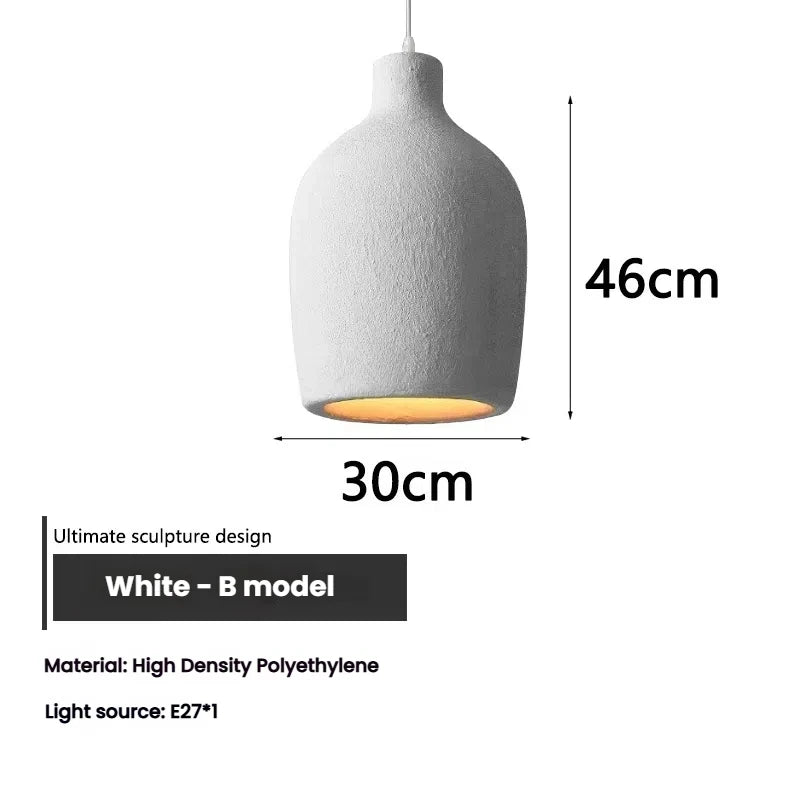 Modern "Wabi-Sabi" pendant light