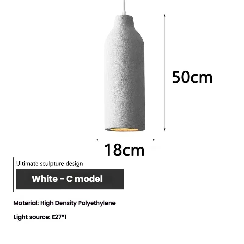 Modern "Wabi-Sabi" pendant light