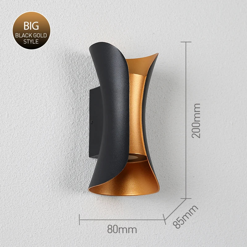 Waterproof outdoor wall lights