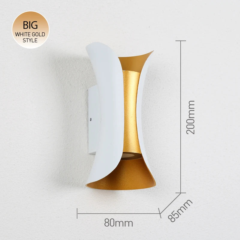 Waterproof outdoor wall lights