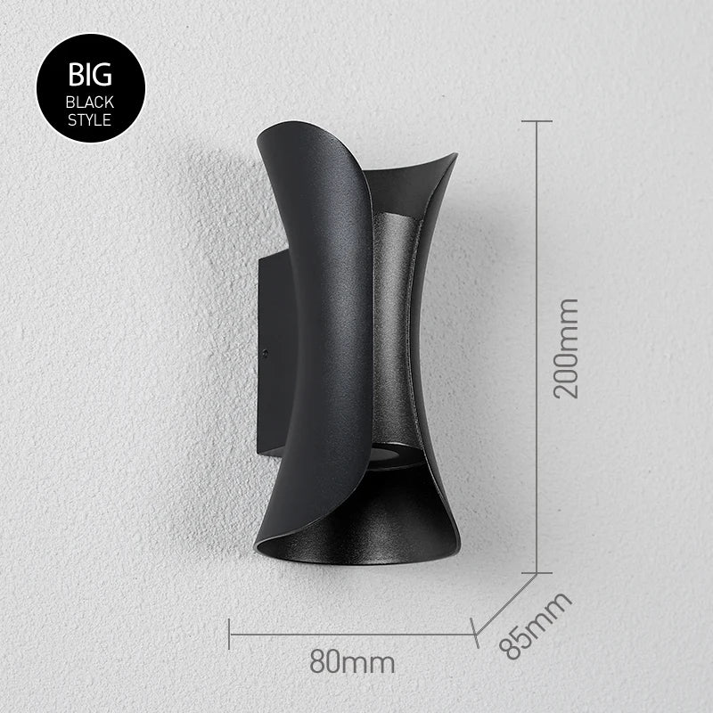 Waterproof outdoor wall lights