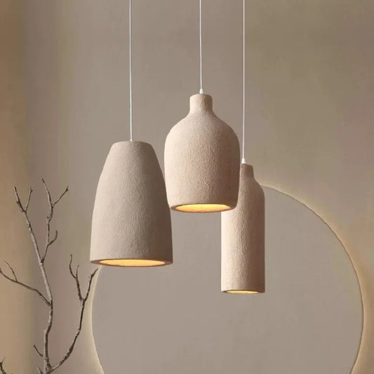 Modern "Wabi-Sabi" pendant light