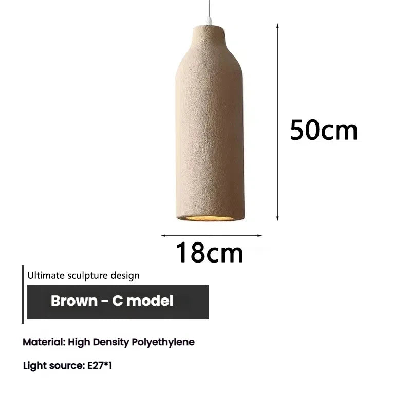 Modern "Wabi-Sabi" pendant light