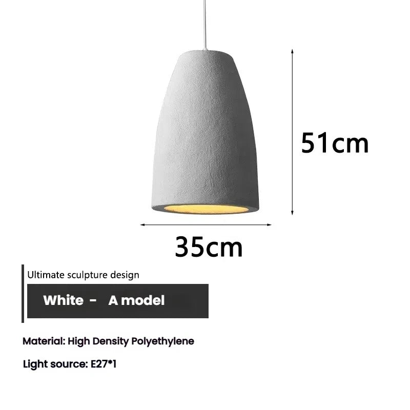 Modern "Wabi-Sabi" pendant light
