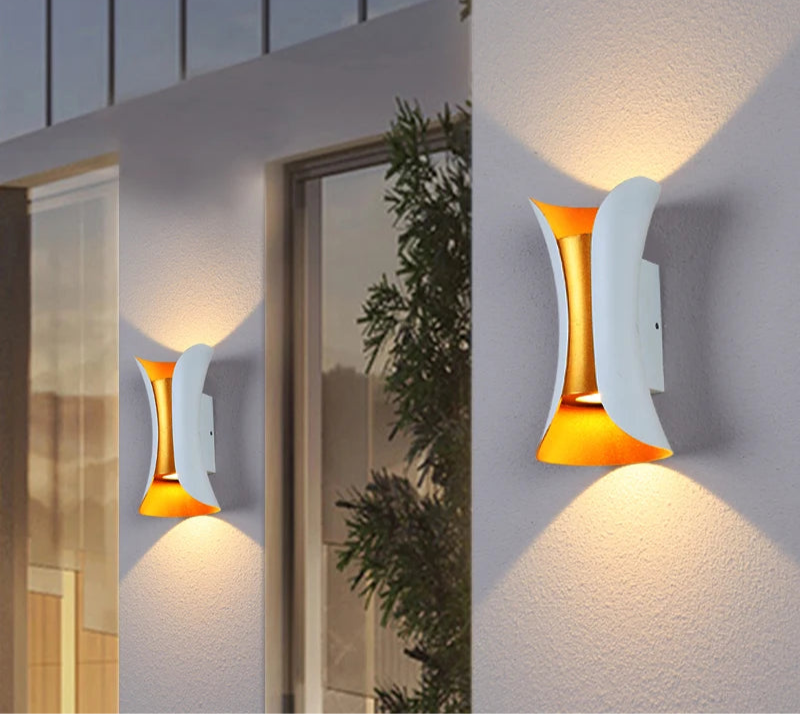 Waterproof outdoor wall lights