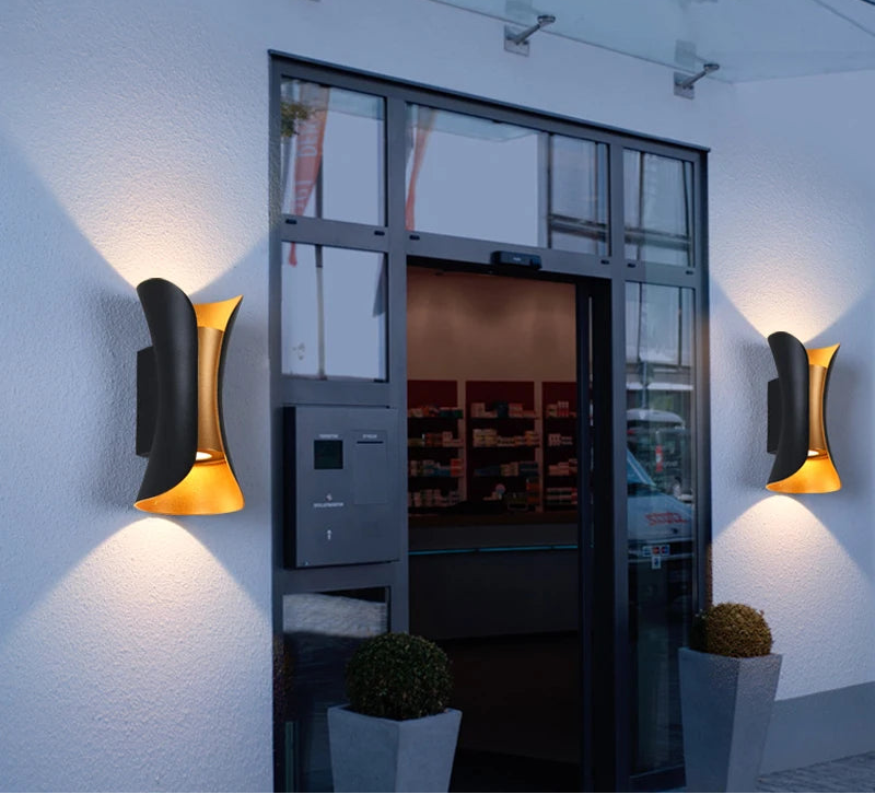 Waterproof outdoor wall lights